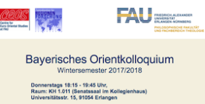 Programmankündigung bayerisches Orientkolloquium
