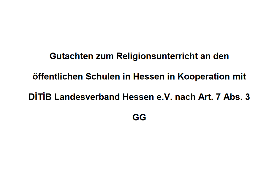 Zum Artikel "Gutachten: DITIB Hessen als Kooperationspartner für Islamunterricht"