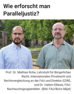 Zum Artikel "Wie erforscht man Paralleljustiz?"